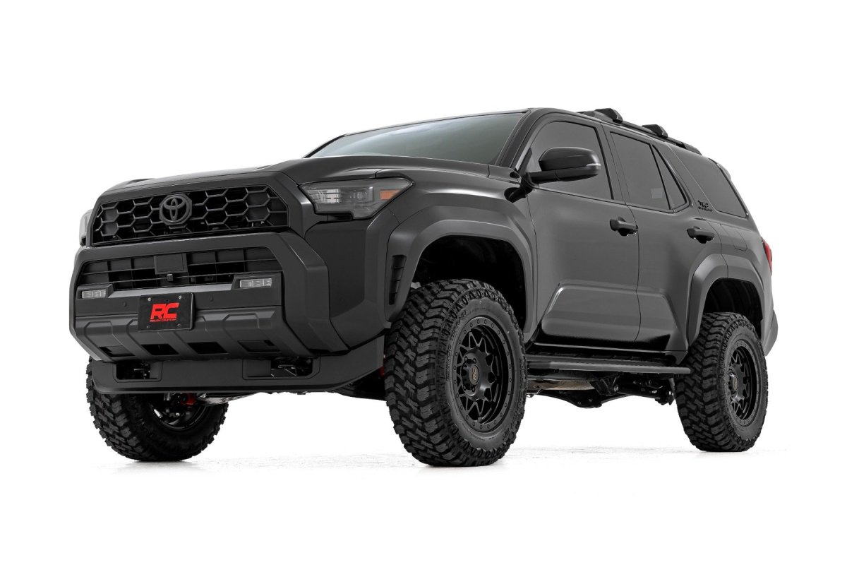 Toyota 4Runner Suspension Lift Kit - Front + Rear - Rough Country - 3.5-Inch Lift, M1R, with Upper Control Arms and Rear Track Bar Bracket - 2025+